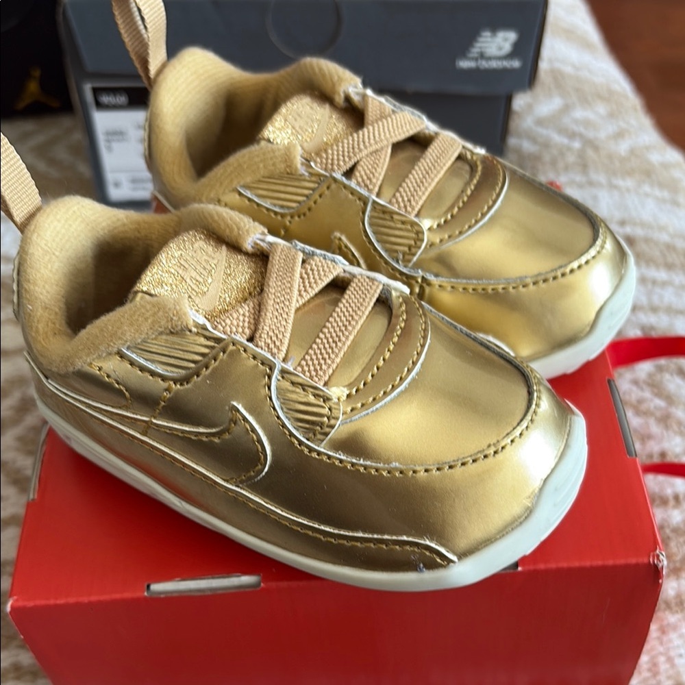 Nike Kids Gold Sneakers